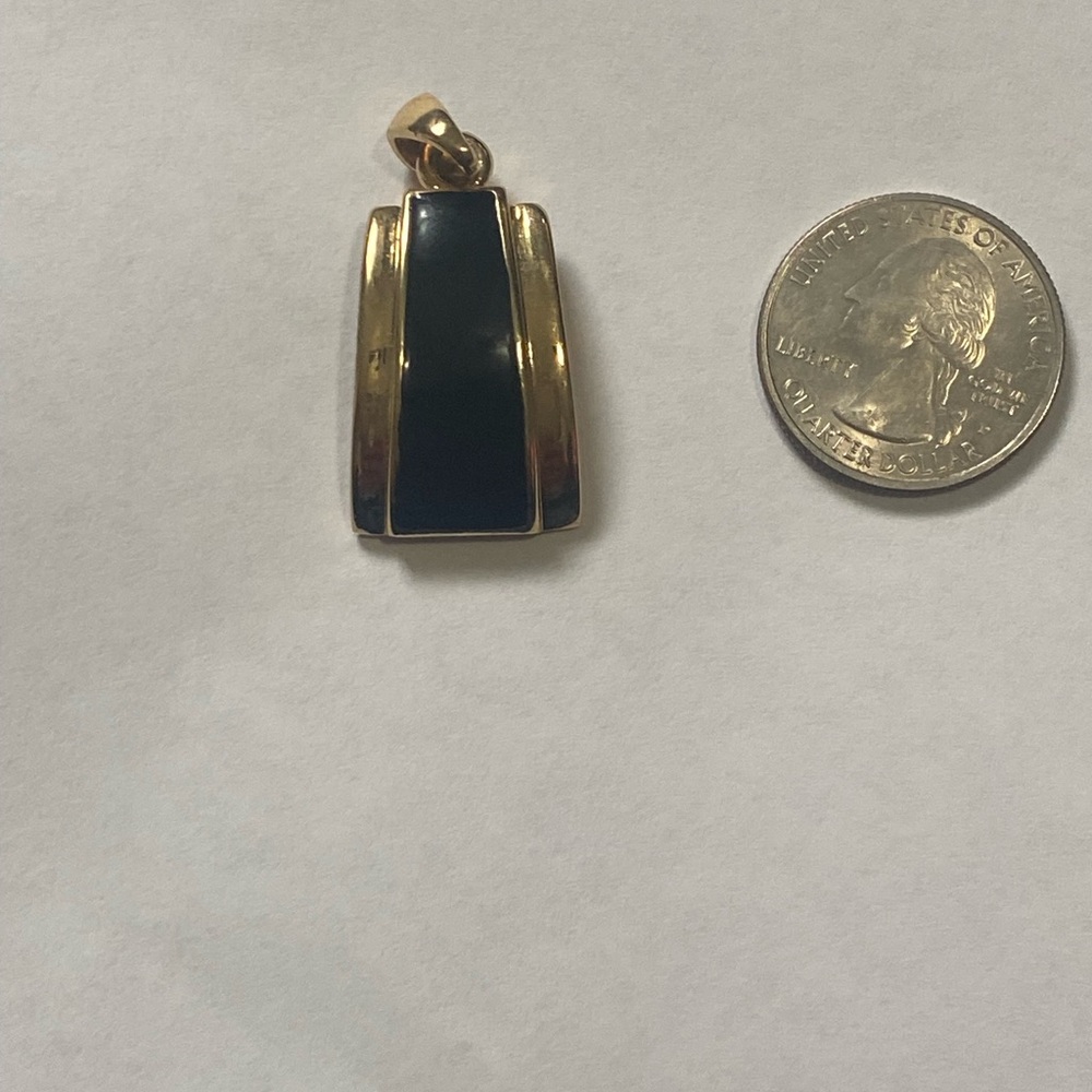 Gold and Black Pendant